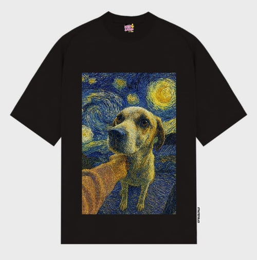 DOGESH BHAI 240 GSM OVERSIZED BLACK T SHIRT